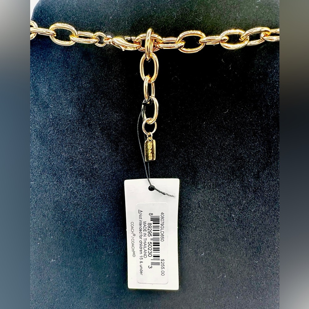 COACH Chunky Signature Chain Link Necklace ✨ ✨ - Picture 3 of 9